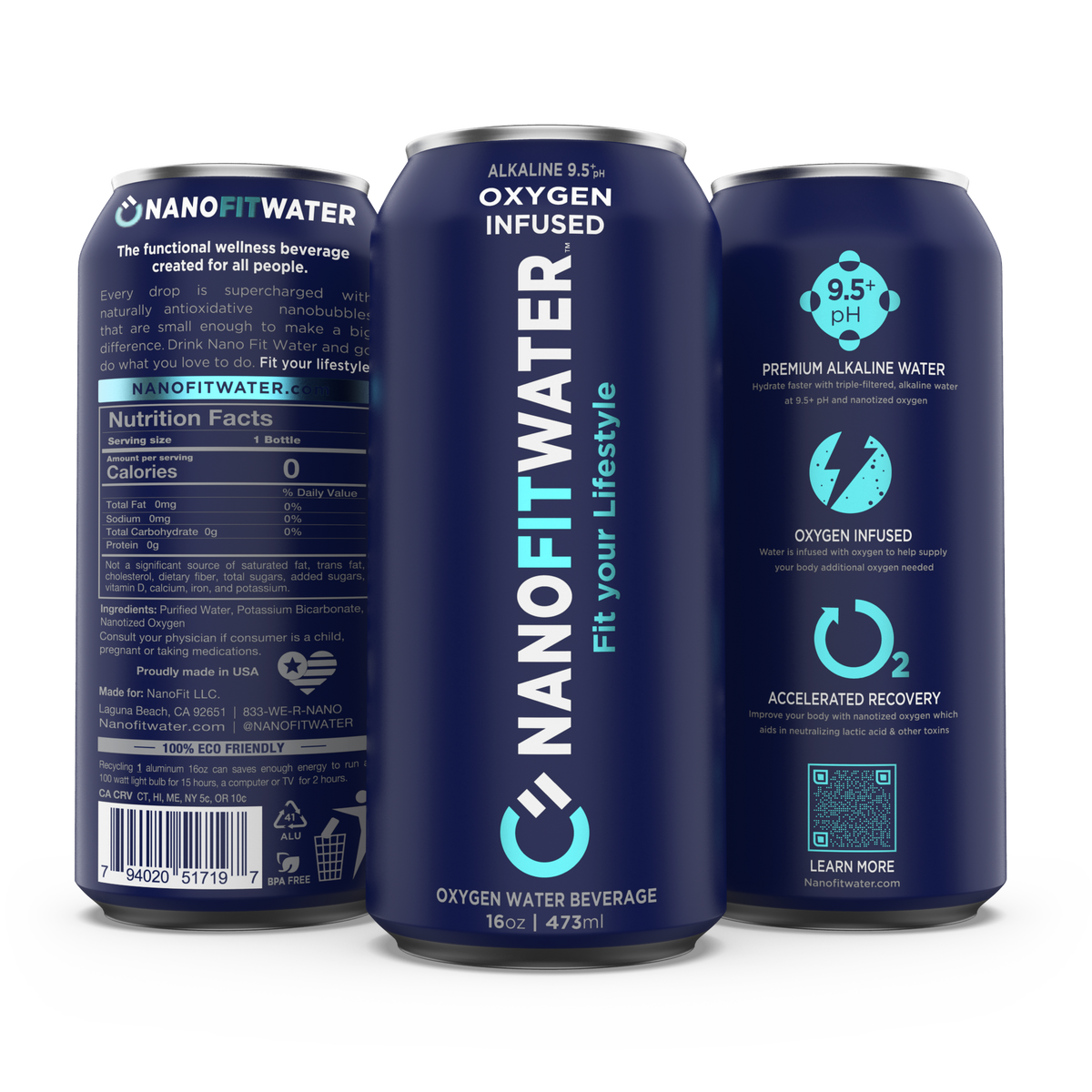 Nano Fit Water can and case