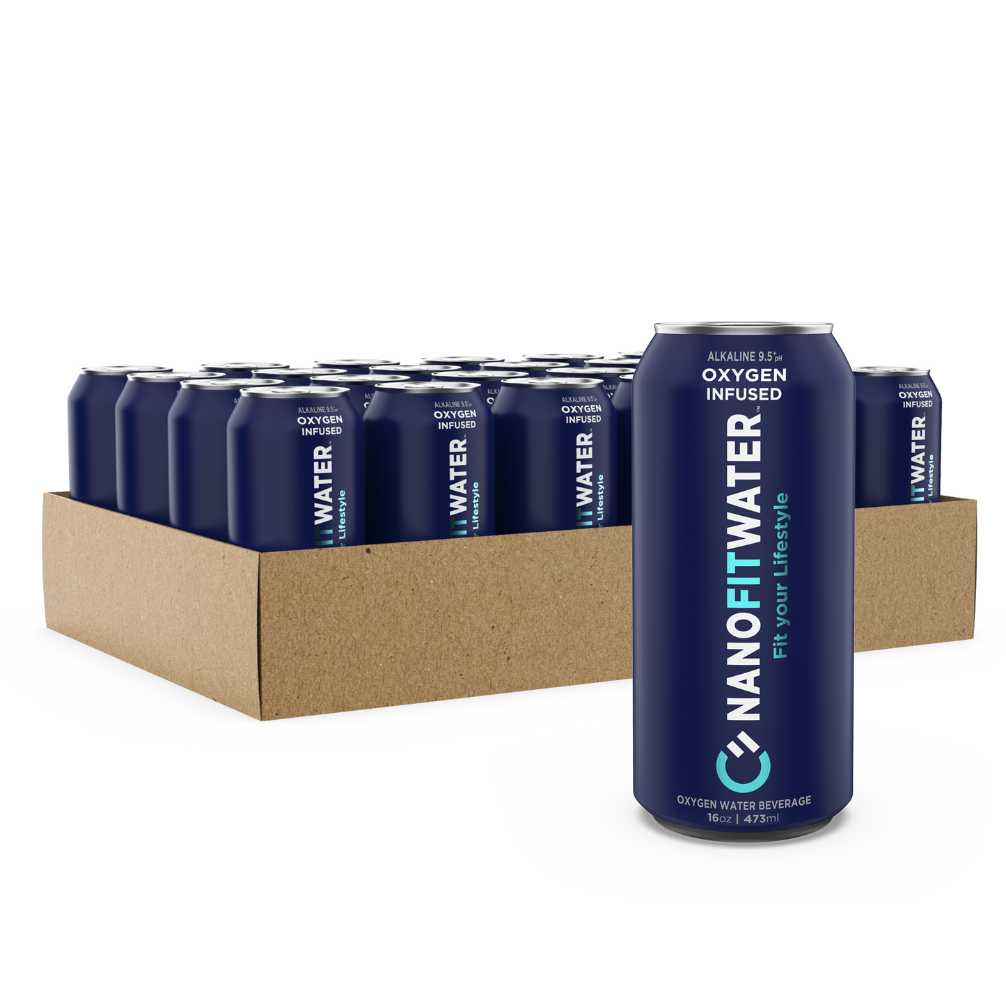 Nano Fit Water Cans | Dual Oxygen Alkaline Water 9.5 pH