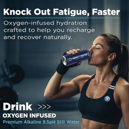 Nano Fit Water Cans | Dual Oxygen Alkaline Water 9.5 pH
